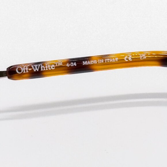 NEW OFF-WHITE OERI13N TAMPA 7664 SUNGLASSES WOMEN SQUARE HAVANA BROWN - Picture 5 of 7
